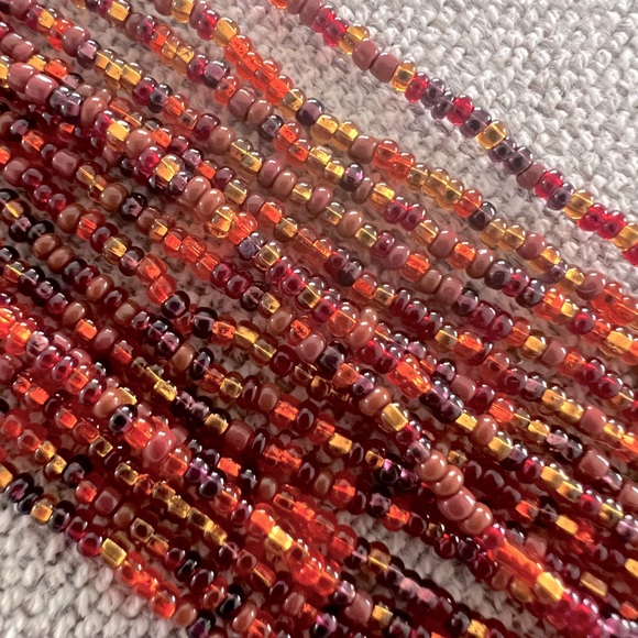 Amber Tone Multistrand Necklace - Picture 2 of 4